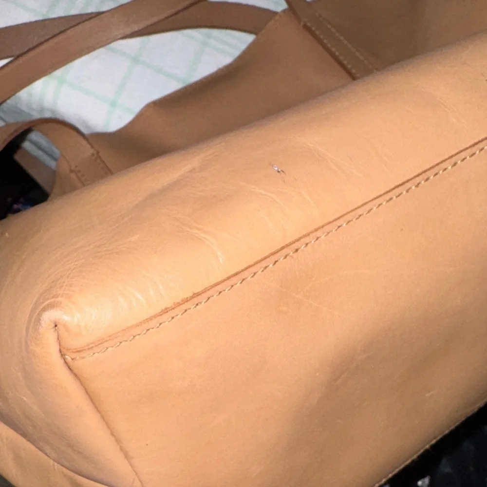 Madewell Elegant Tan Leather‎ Tote Bag